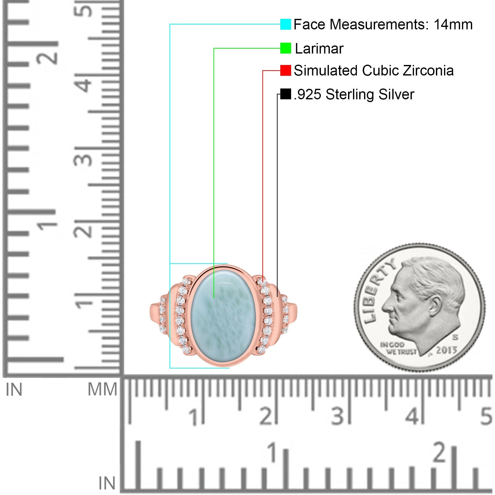 Fashion Ring Oval Lab Created Opal Round Simulated Cubic Zirconia 925 Sterling Silver