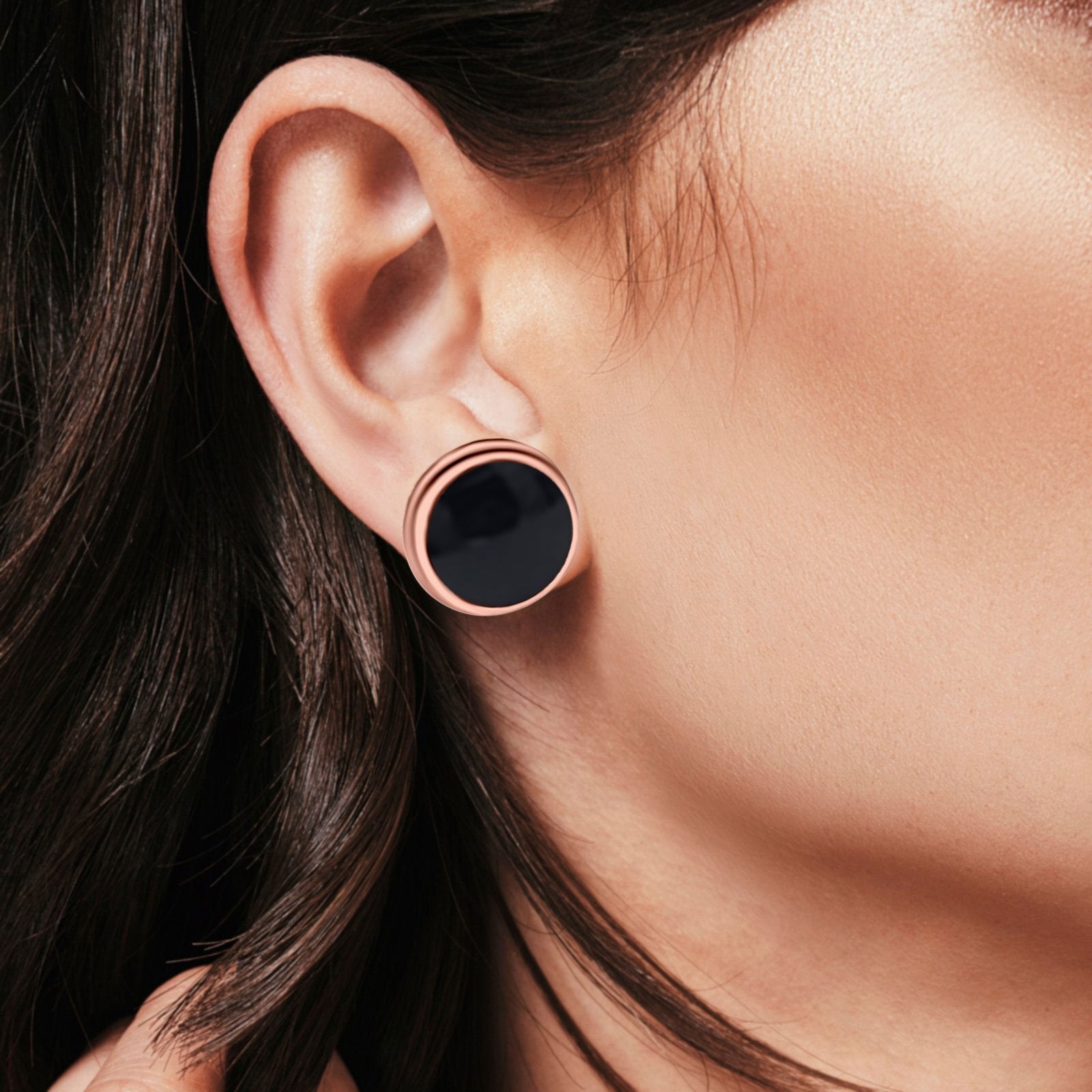 Half Ball Stud Earrings Round 925 Sterling Silver (5mm-16mm)