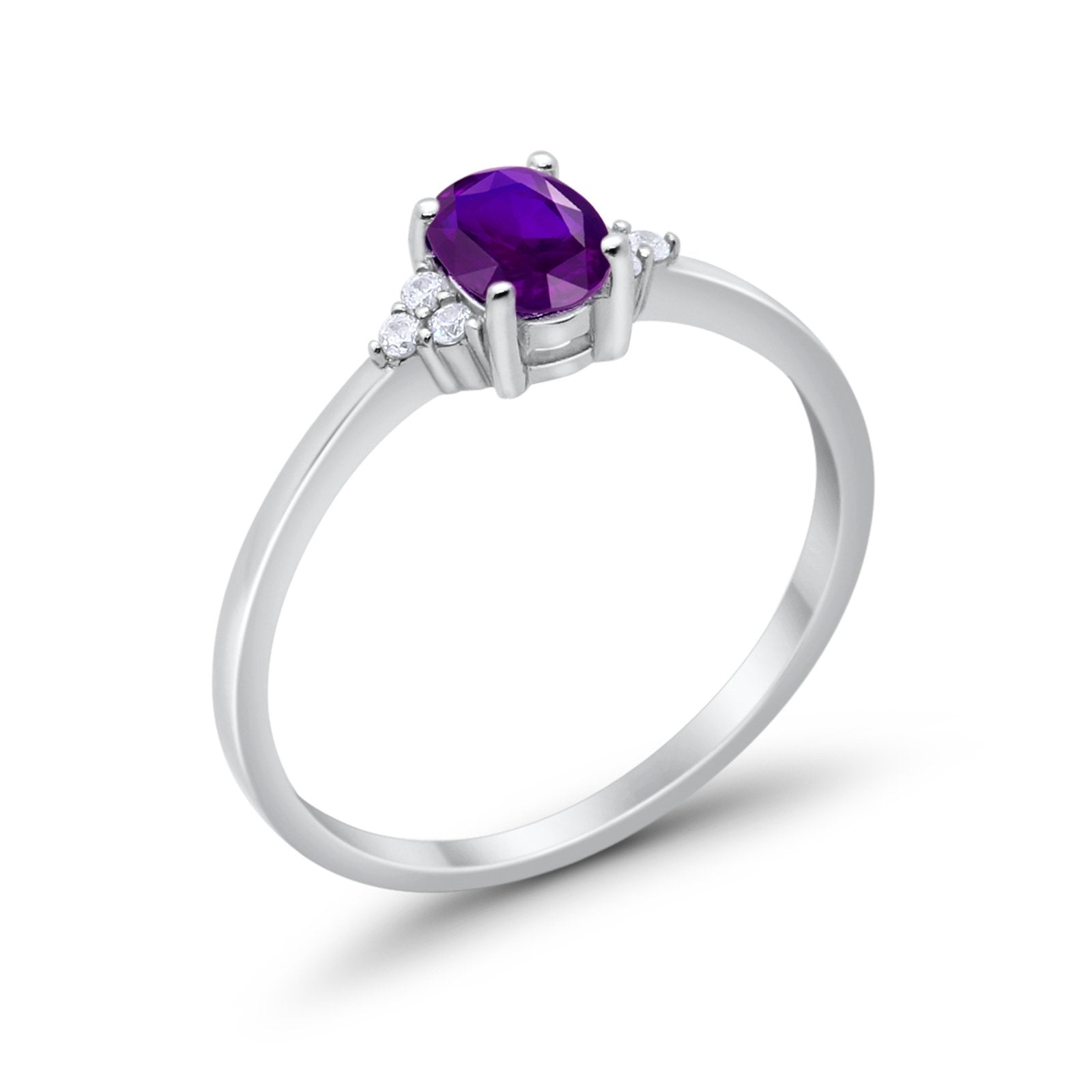 Art Deco Oval Engagement Ring Cubic Zirconia 925 Sterling Silver