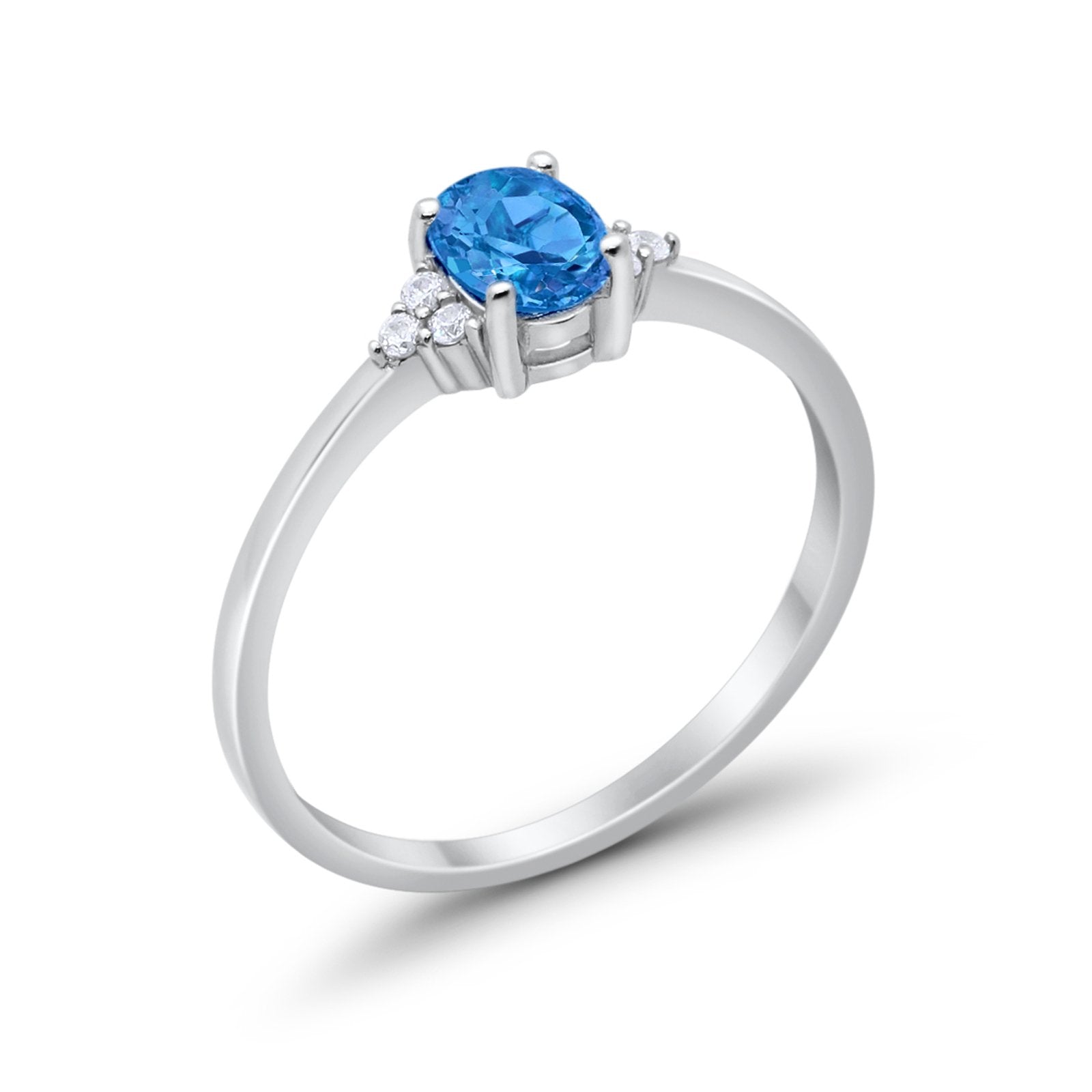 Art Deco Oval Engagement Ring Cubic Zirconia 925 Sterling Silver