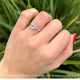 Evil Eye Ring 925 Sterling Silver