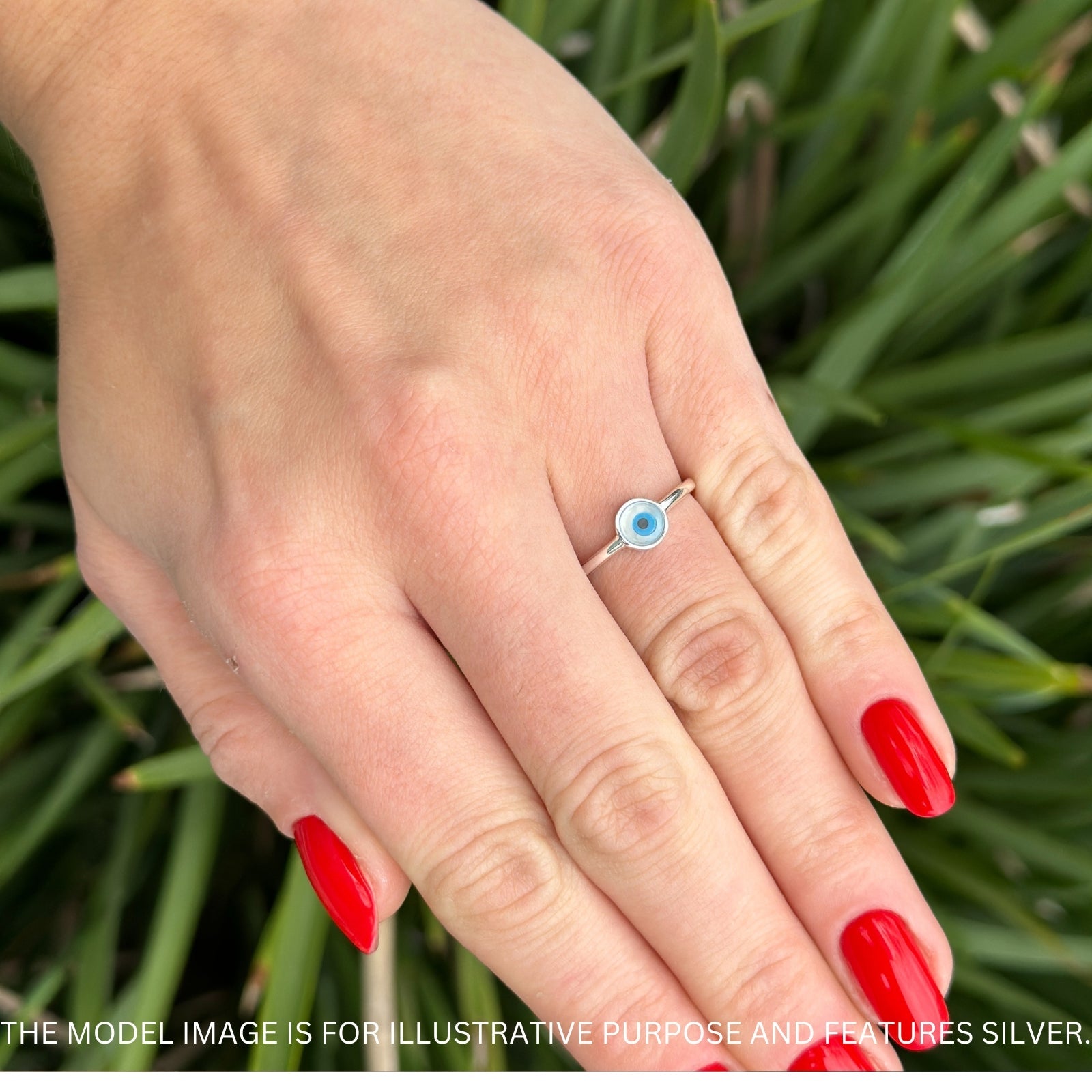 Evil Eye Ring 925 Sterling Silver