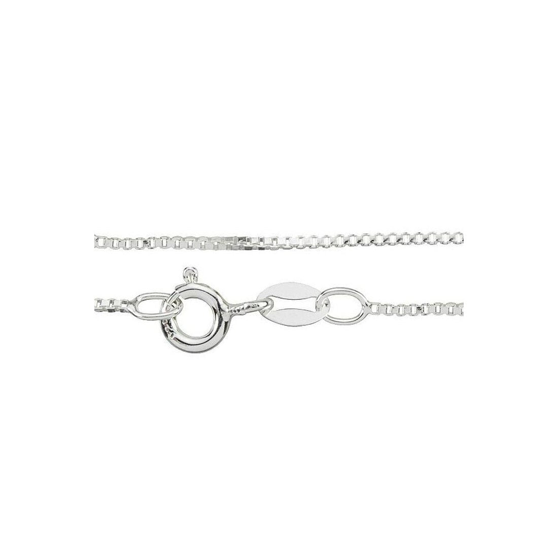 5MM Square Box Chain .925 Solid Sterling Silver Sizes "8-28" Inch