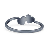 Art Deco Bridal Wedding Engagement Ring Heart Lab Created White Opal 925 Sterling Silver