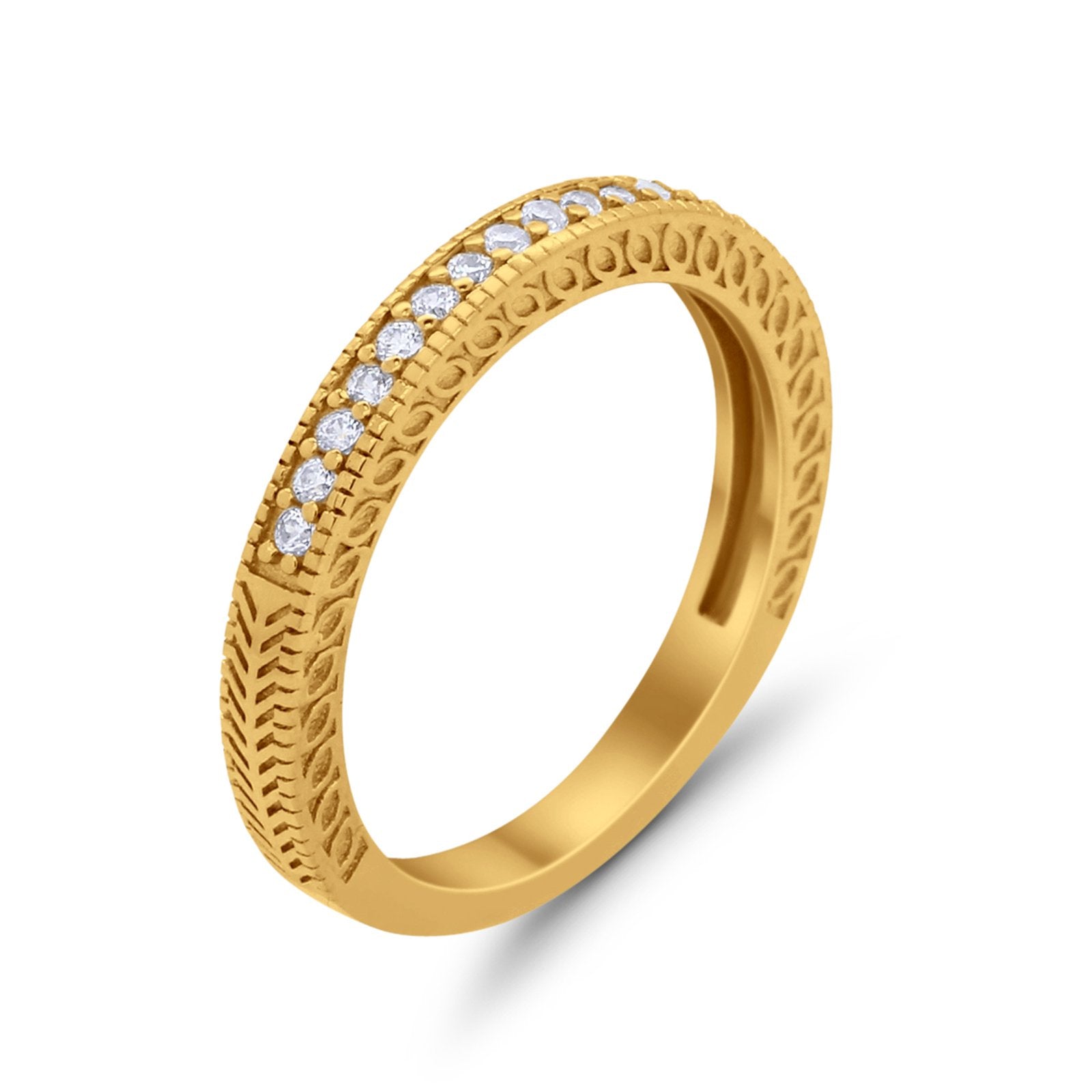 Half Eternity Wedding Band Ring Round 925 Sterling Silver