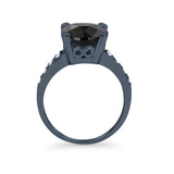 Solitaire Accent Wedding Engagement Ring Round CZ 925 Sterling Silver