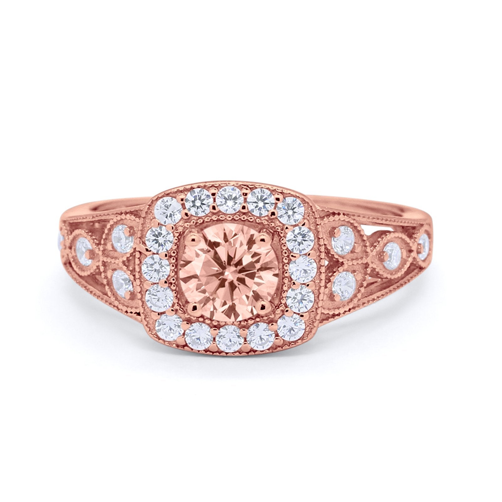 Bezel Solitaire Fashion Ring Simulated Cubic Zirconia 925 Sterling Silver