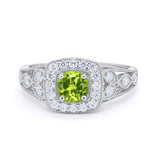 Bezel Solitaire Fashion Ring Simulated Cubic Zirconia 925 Sterling Silver