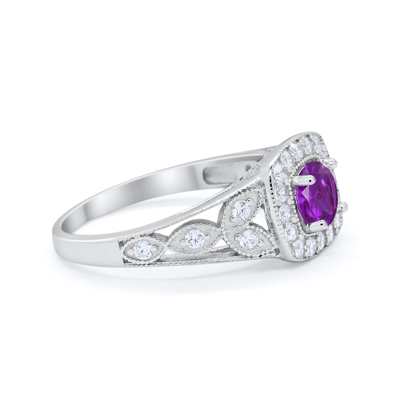 Bezel Solitaire Fashion Ring Simulated Cubic Zirconia 925 Sterling Silver