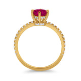 Art Deco Solitaire Accent Dazzling Wedding Ring Round Cubic Zirconia 925 Sterling Silver