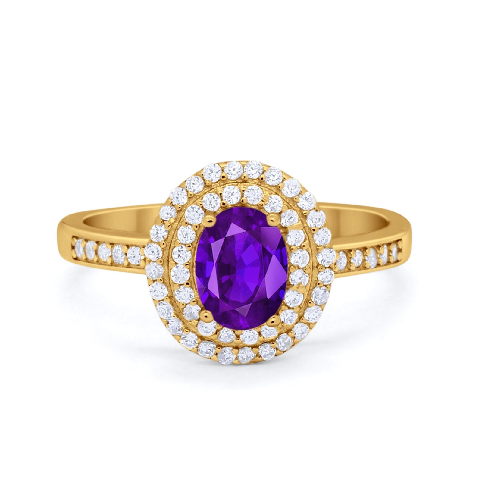 Art Deco Halo Wedding Ring Simulated Cubic Zirconia 925 Sterling Silver