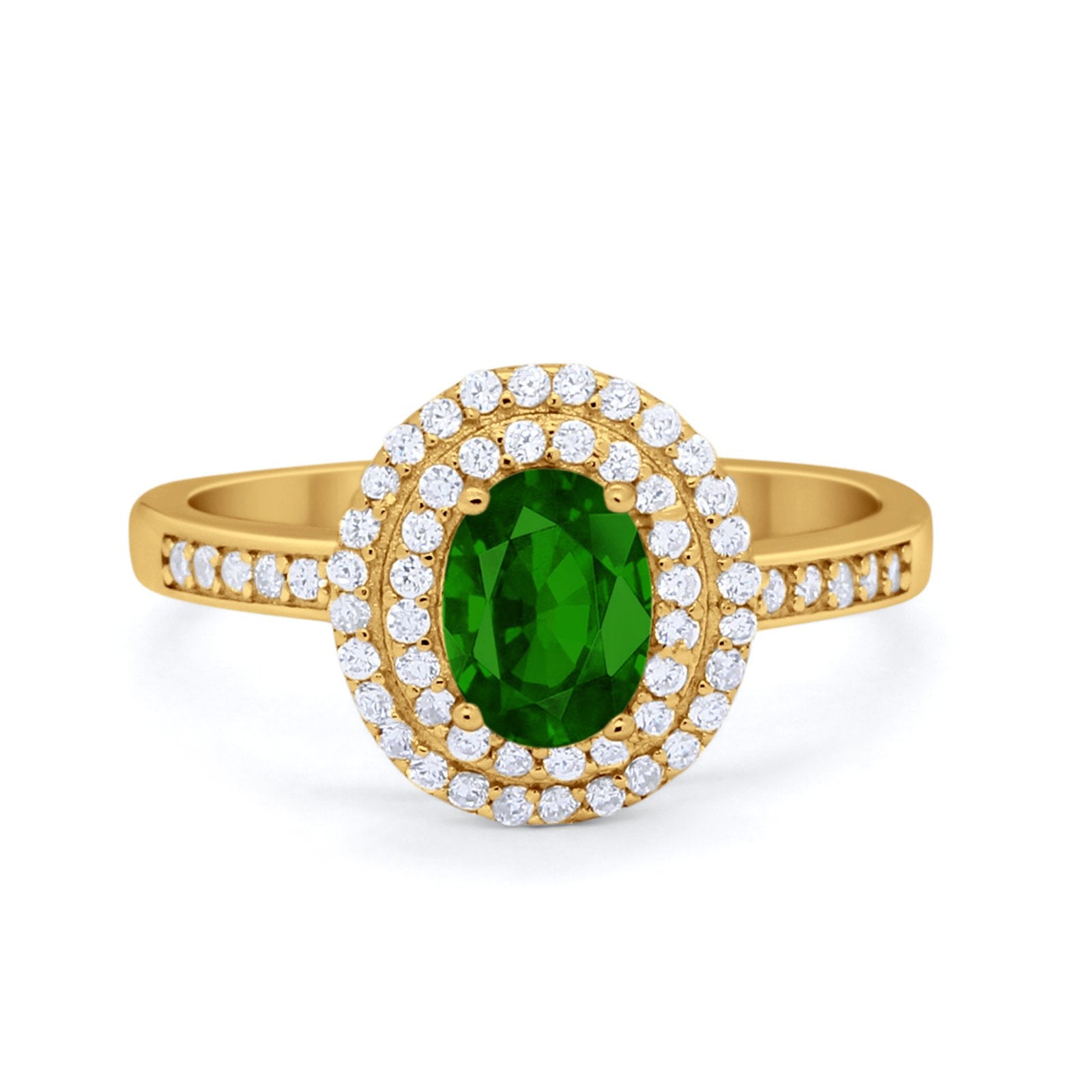 Art Deco Halo Wedding Ring Simulated Cubic Zirconia 925 Sterling Silver