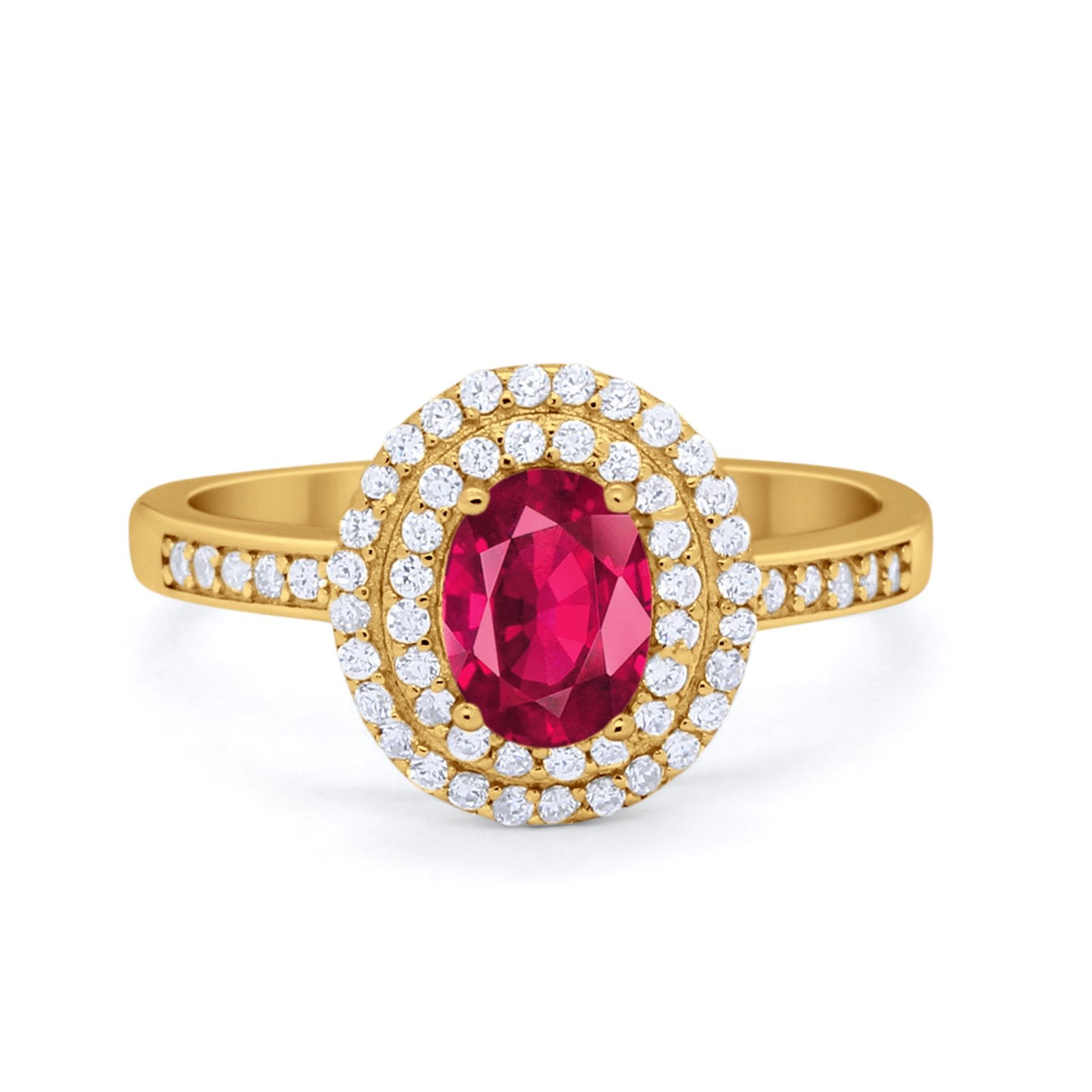 Art Deco Halo Wedding Ring Simulated Cubic Zirconia 925 Sterling Silver