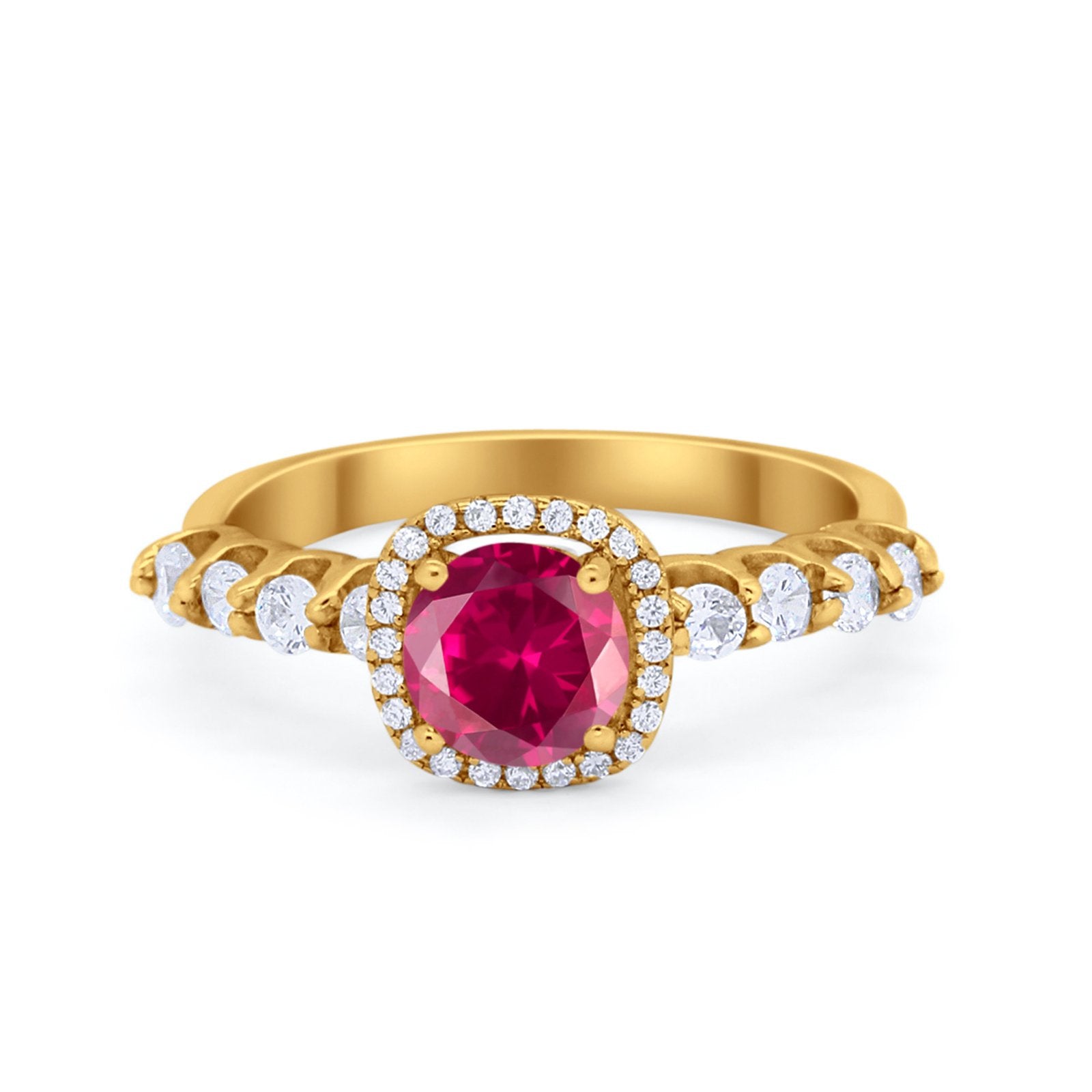 Art Deco Wedding Bridal Ring Round Cubic Zirconia Accent 925 Sterling Silver