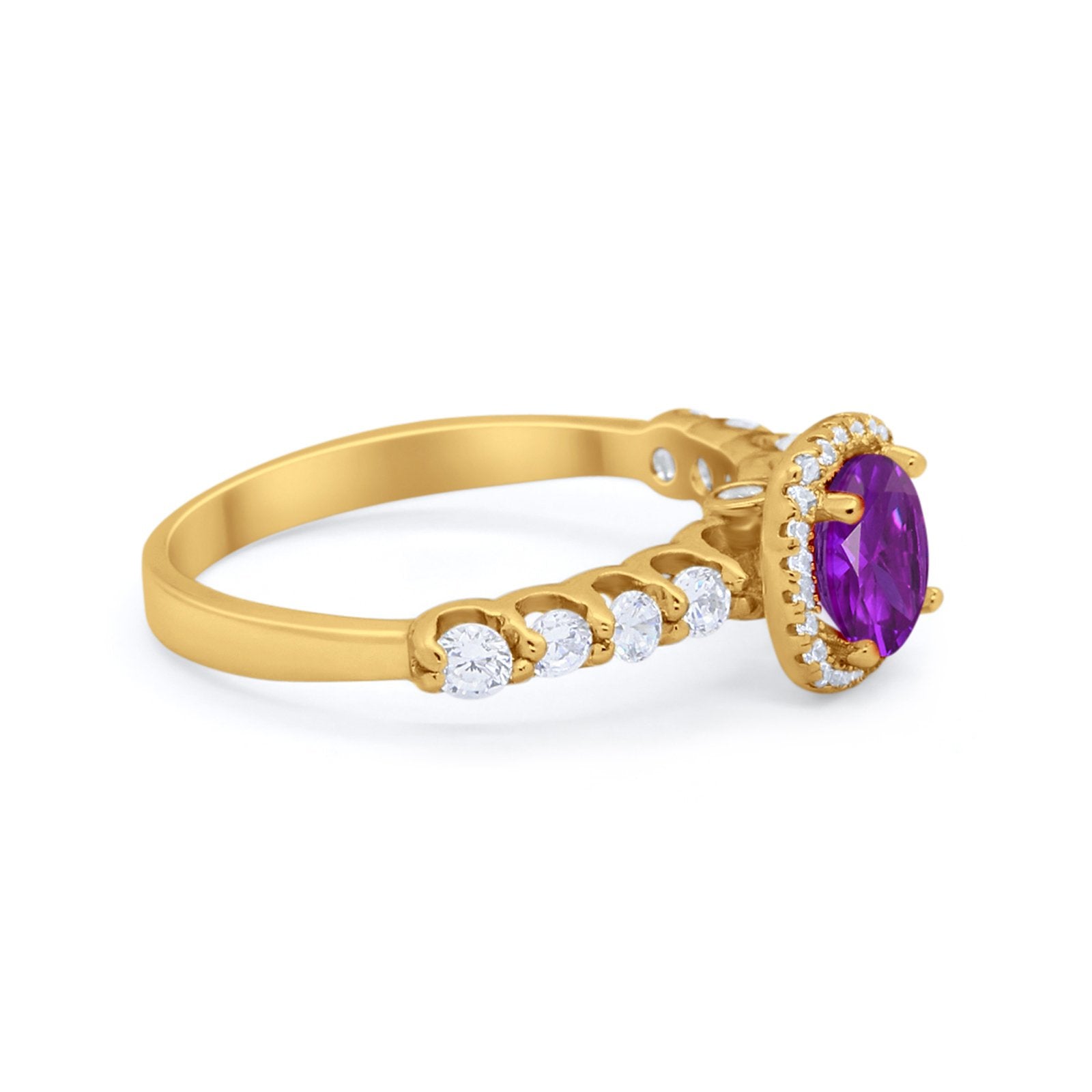 Art Deco Wedding Bridal Ring Round Cubic Zirconia Accent 925 Sterling Silver