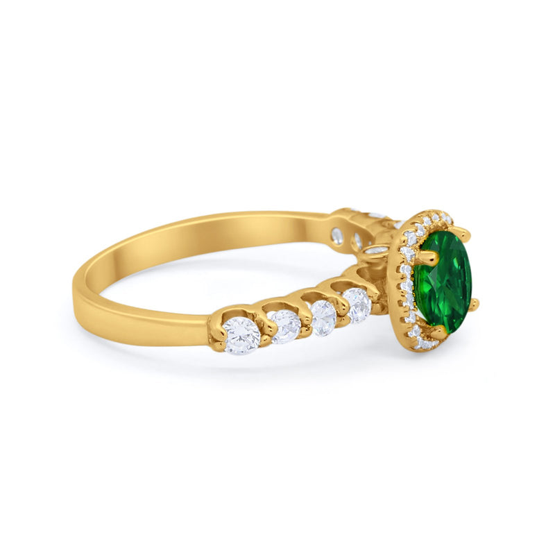 Art Deco Wedding Bridal Ring Round Cubic Zirconia Accent 925 Sterling Silver