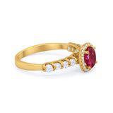 Art Deco Wedding Bridal Ring Round Cubic Zirconia Accent 925 Sterling Silver