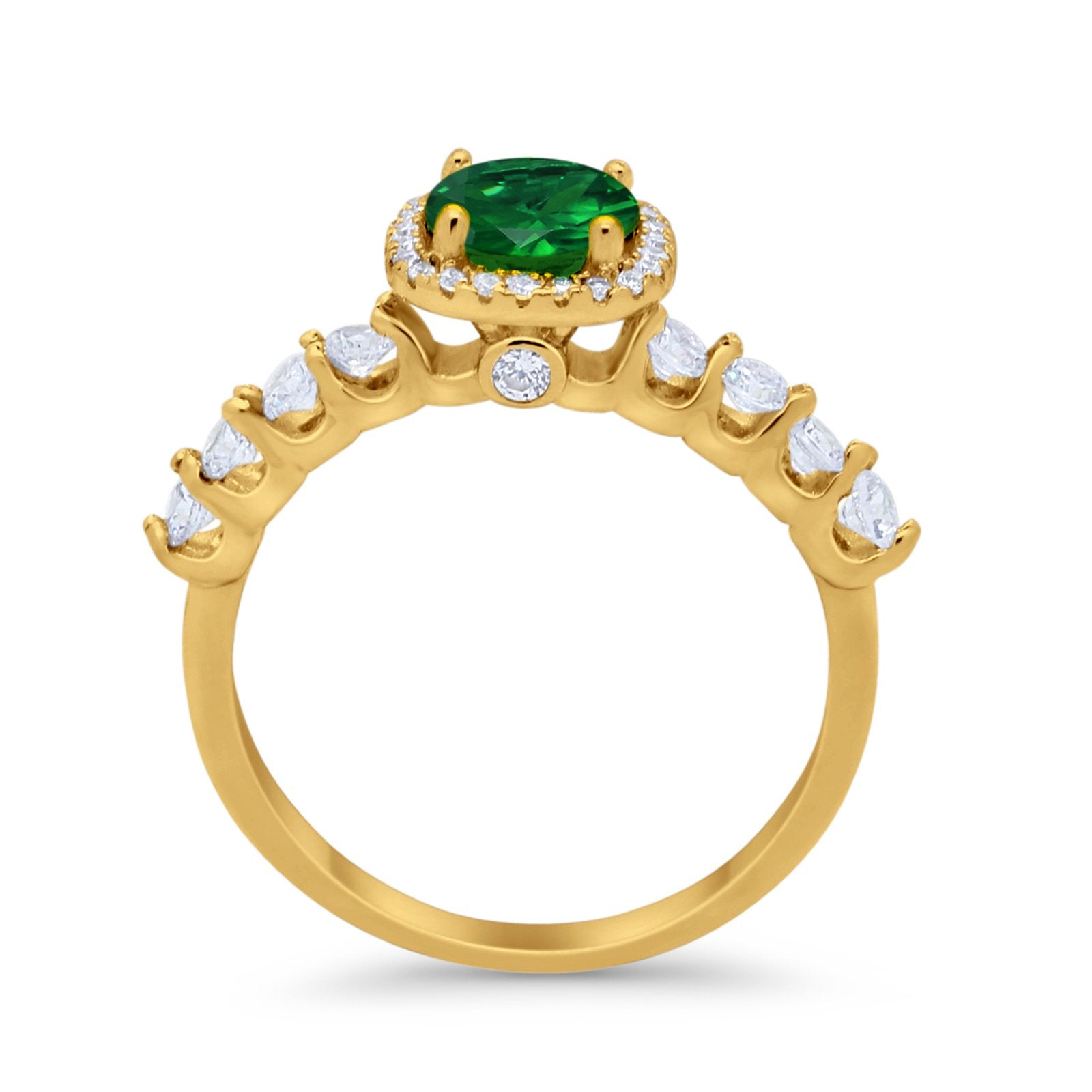 Art Deco Wedding Bridal Ring Round Cubic Zirconia Accent 925 Sterling Silver