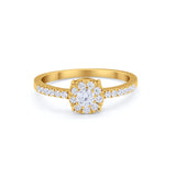 Cluster Flower Design Fashion Ring Round Cubic Zirconia 925 Sterling Silver