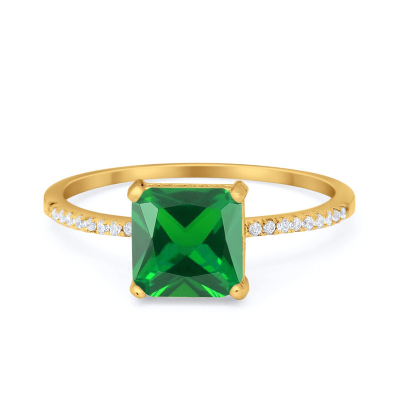 Cushion Cut Art Deco Wedding Engagement Bridal Ring Round Cubic Zirconia 925 Sterling Silver