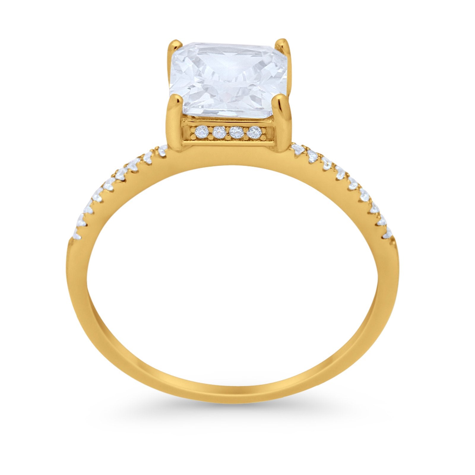 Cushion Cut Art Deco Wedding Engagement Bridal Ring Round Cubic Zirconia 925 Sterling Silver