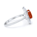 Fancy Design Art Deco Wedding Engagement Ring Round Cubic Zirconia 925 Sterling Silver