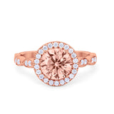Vintage Style Engagement Ring Simulated Cubic Zirconia 925 Sterling Silver