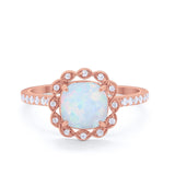 Halo Cushion Engagement Bridal Ring Simulated Cubic Zirconia 925 Sterling Silver
