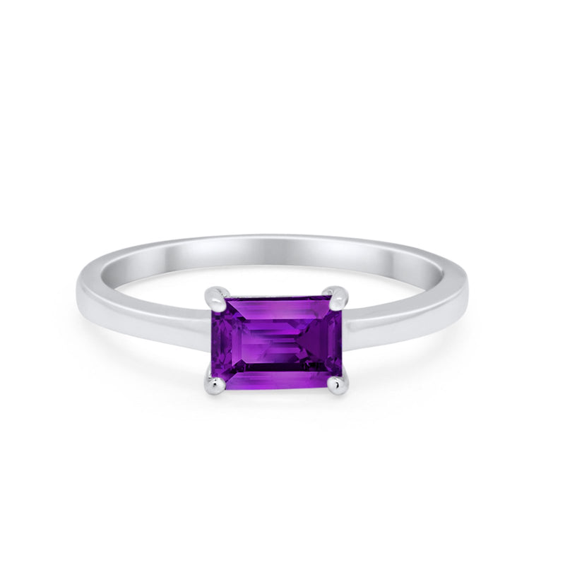 Radiant Cut Solitaire Wedding Engagement Ring Round Cubic Zirconia 925 Sterling Silver