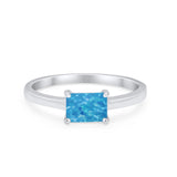 Radiant Cut Solitaire Wedding Engagement Ring Round Cubic Zirconia 925 Sterling Silver