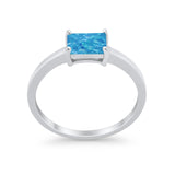 Radiant Cut Solitaire Wedding Engagement Ring Round Cubic Zirconia 925 Sterling Silver