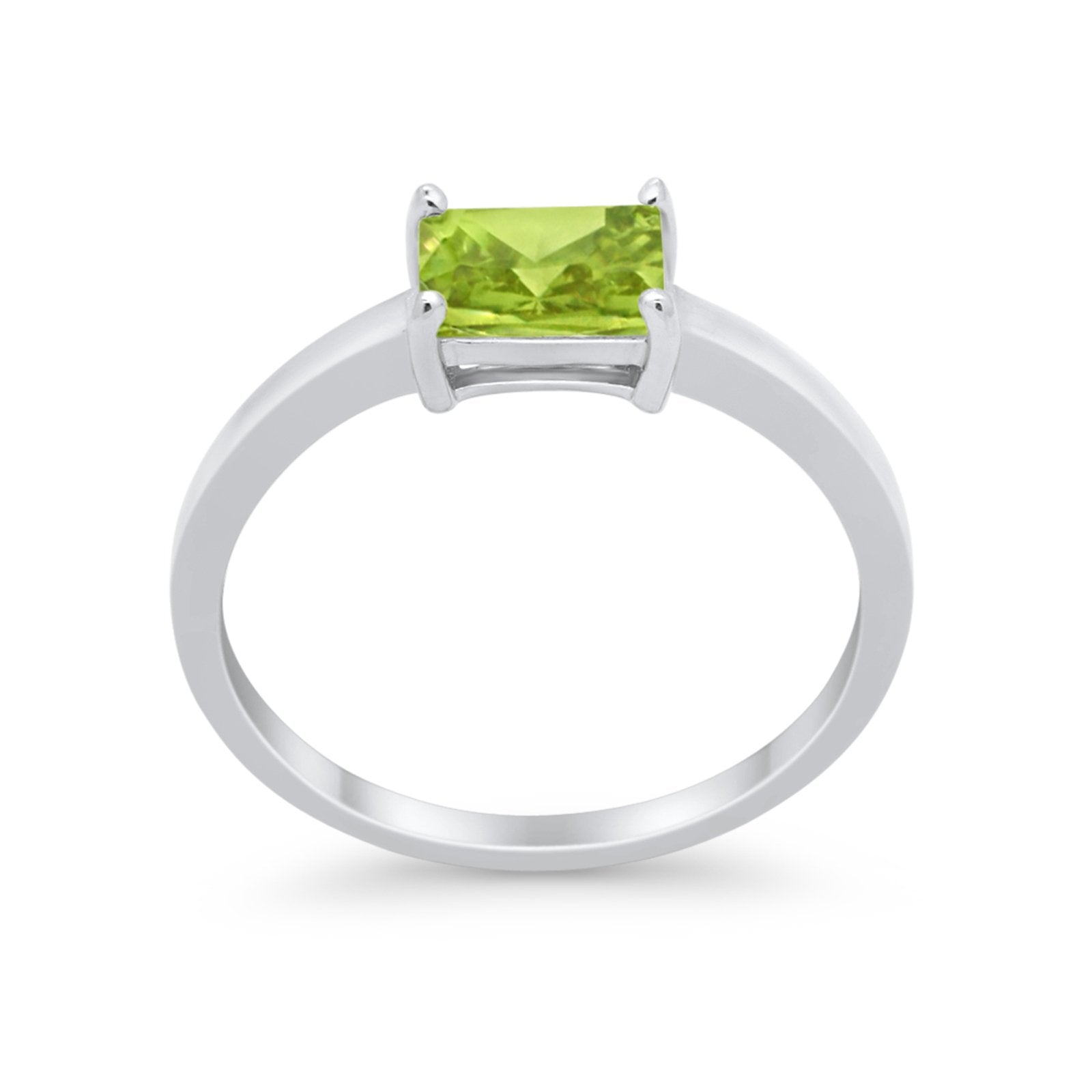 Radiant Cut Solitaire Wedding Engagement Ring Round Cubic Zirconia 925 Sterling Silver