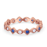 Full Eternity Wedding Band Ring 925 Sterling Silver