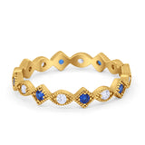 Full Eternity Wedding Band Ring 925 Sterling Silver