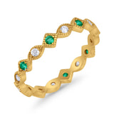 Full Eternity Wedding Band Ring 925 Sterling Silver