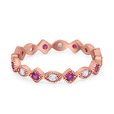 Full Eternity Wedding Band Ring 925 Sterling Silver