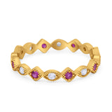 Full Eternity Wedding Band Ring 925 Sterling Silver