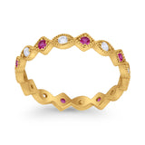 Full Eternity Wedding Band Ring 925 Sterling Silver