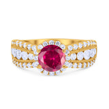 Vintage Style Engagement Bridal Ring Simulated Cubic Zirconia 925 Sterling Silver