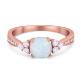 Art Deco Engagement Bridal Ring Simulated Cubic Zirconia 925 Sterling Silver