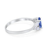 Oval Art Deco Wedding Engagement Ring Marquise Cubic Zirconia 925 Sterling Silver
