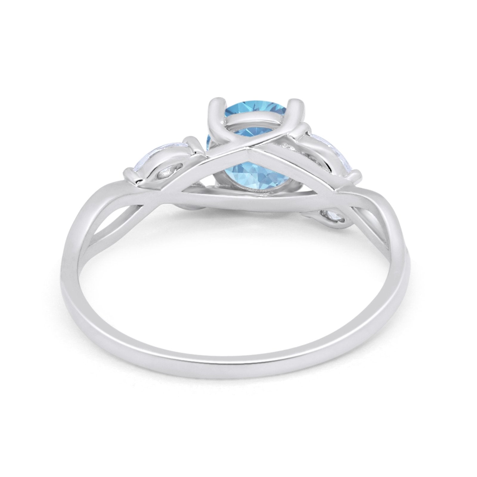 Art Deco Wedding Ring Marquise Simulated Cubic Zirconia 925 Sterling Silver