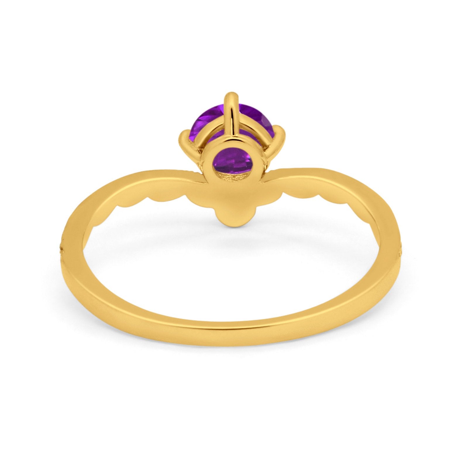 Art Deco Chevron Midi V Ring Simulated Cubic Zirconia 925 Sterling Silver