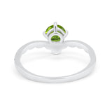 Art Deco Chevron Midi V Ring Simulated Cubic Zirconia 925 Sterling Silver