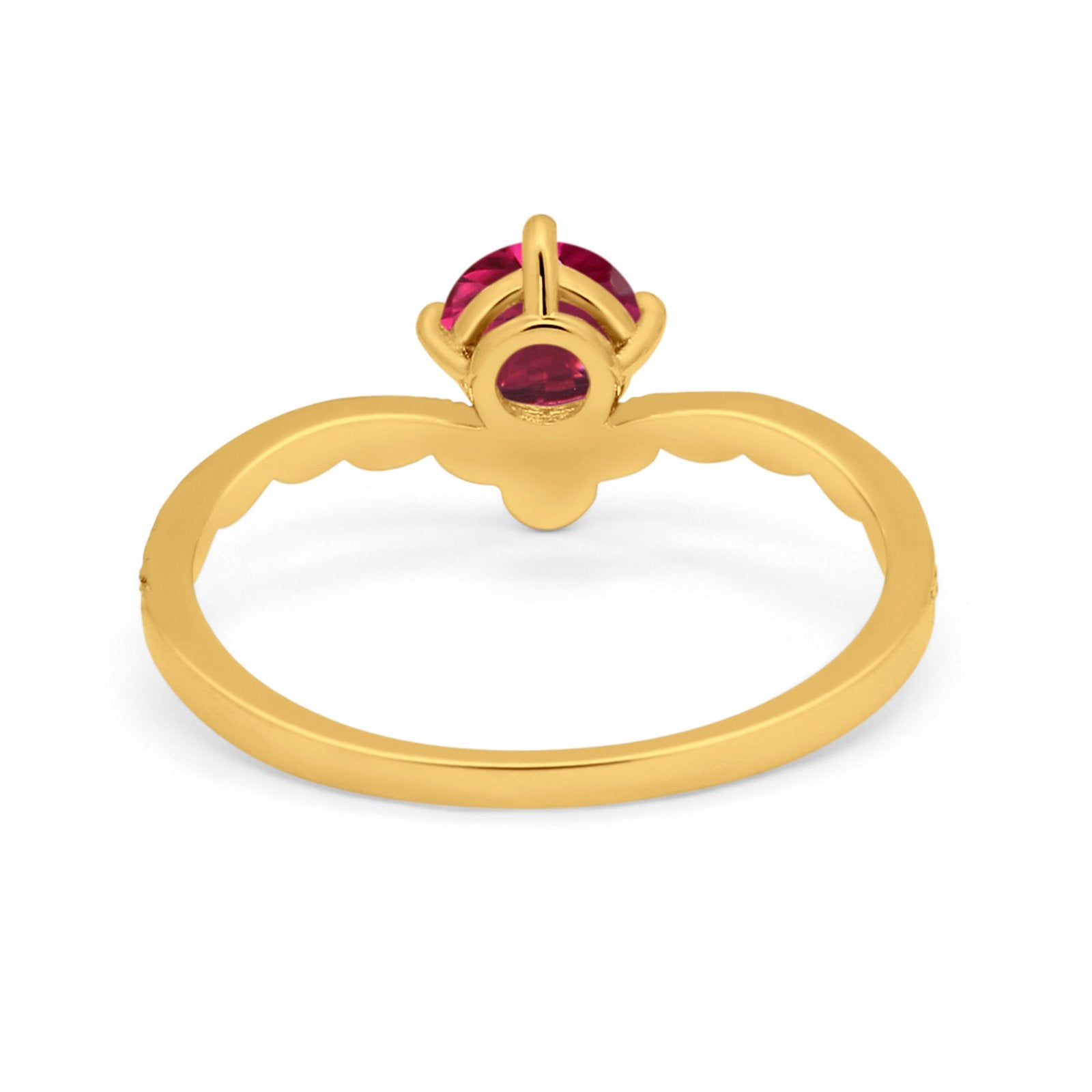 Art Deco Chevron Midi V Ring Simulated Cubic Zirconia 925 Sterling Silver