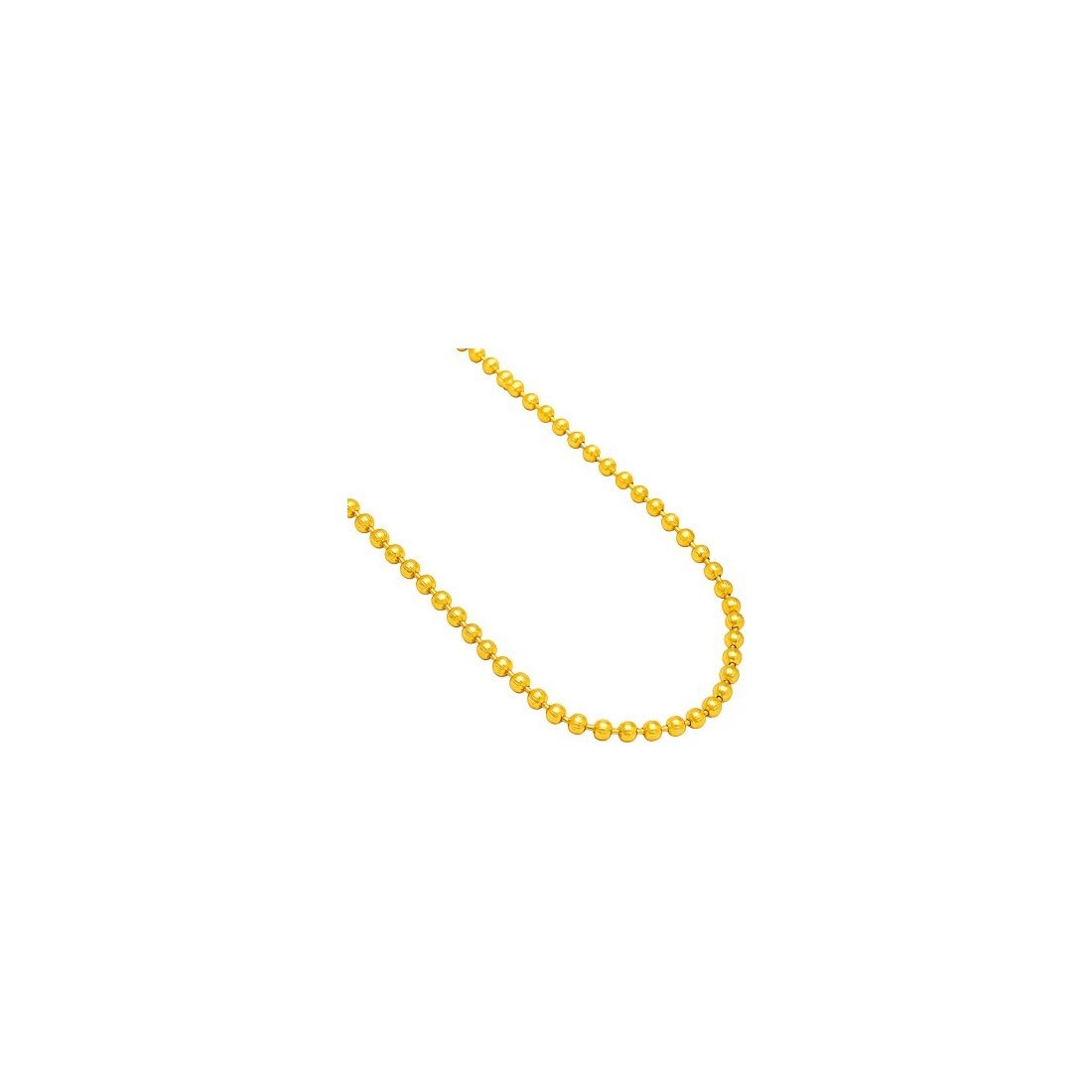 3MM Moon Link Chain Yellow Gold 925 Sterling Silver 7-30 Inches