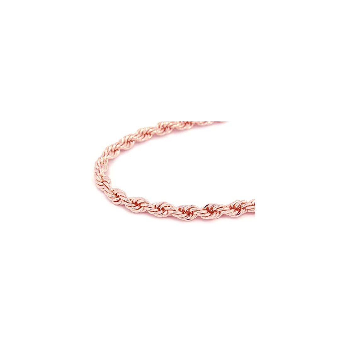 9MM Micro Pave Rope Chain .925 Solid Sterling Silver Sizes "26"