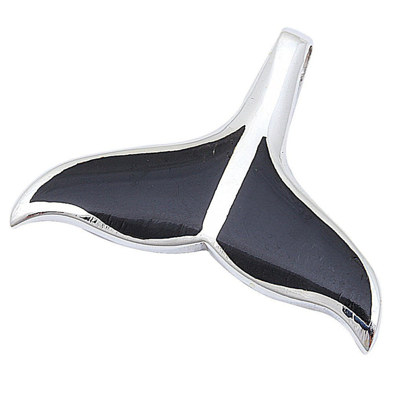 Fishy Whale Tail Pendant 925 Sterling Silver Choose Color Whale Tail Charm - Blue Apple Jewelry