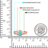 Heart Shape Simulated Cubic Zirconia Claddagh Wedding Ring 925 Sterling Silver