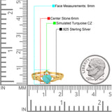 Heart Shape Simulated Cubic Zirconia Claddagh Wedding Ring 925 Sterling Silver